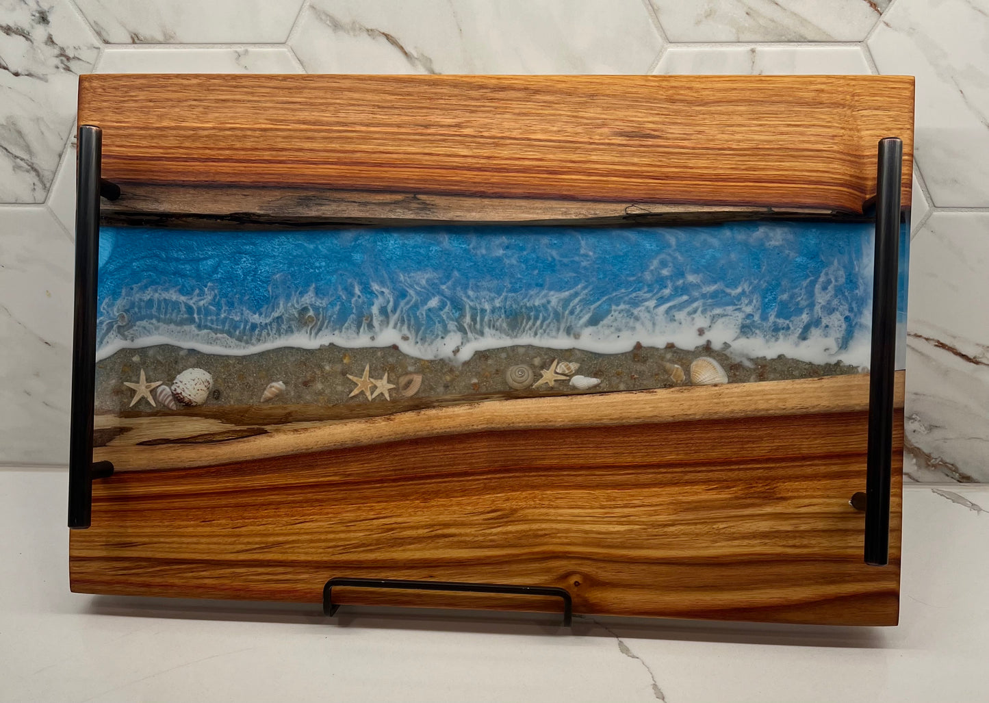 Canarywood + Resin Serving Tray