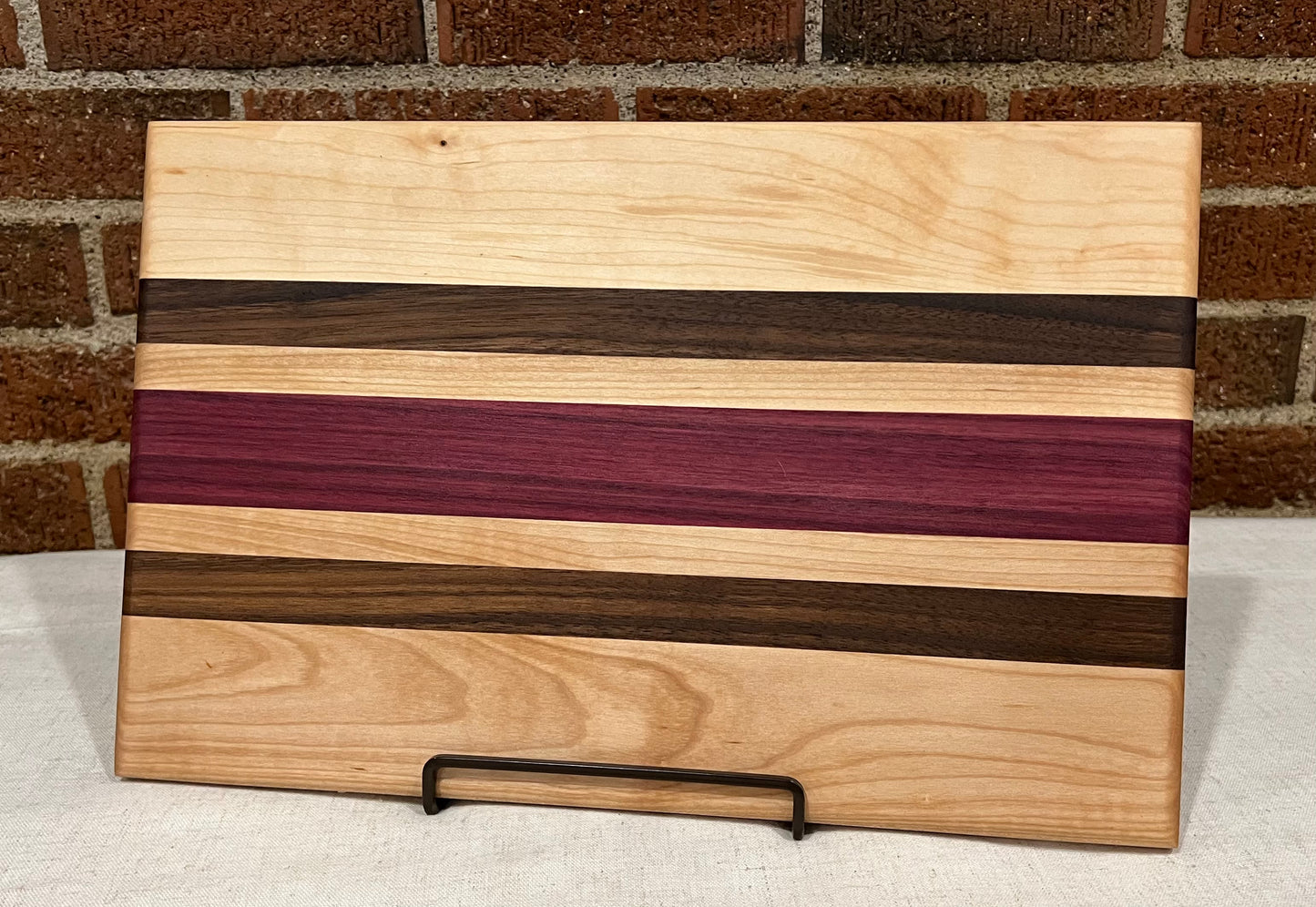 Maple + Purpleheart + Walnut Cutting Board