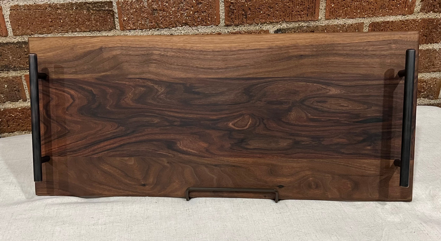 Bolivian Rosewood + Walnut Serving Tray
