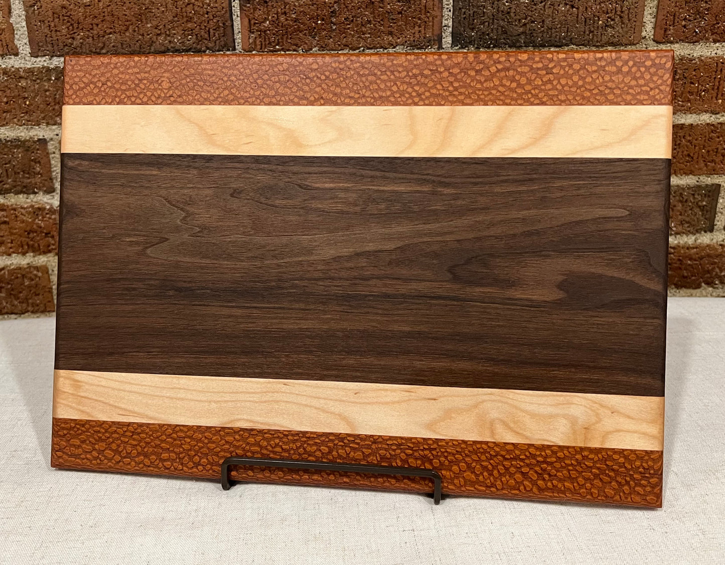 Leopardwood + Walnut + Maple Cutting Board