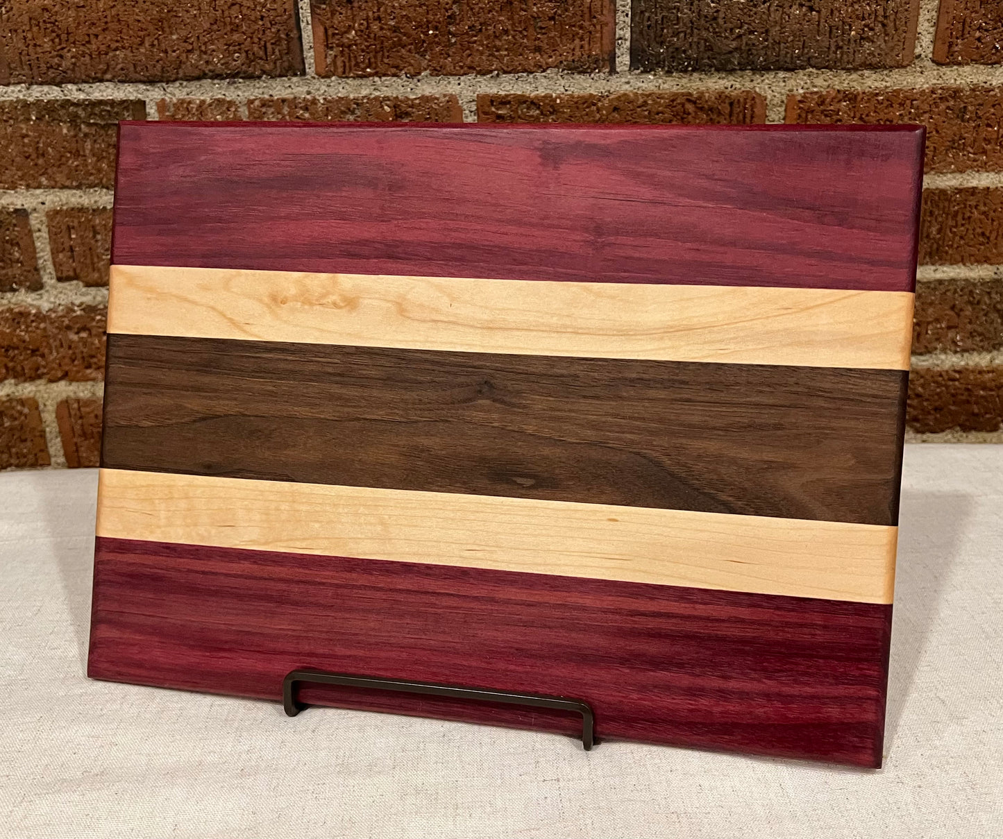 Purpleheart + Walnut + Maple Cutting Board