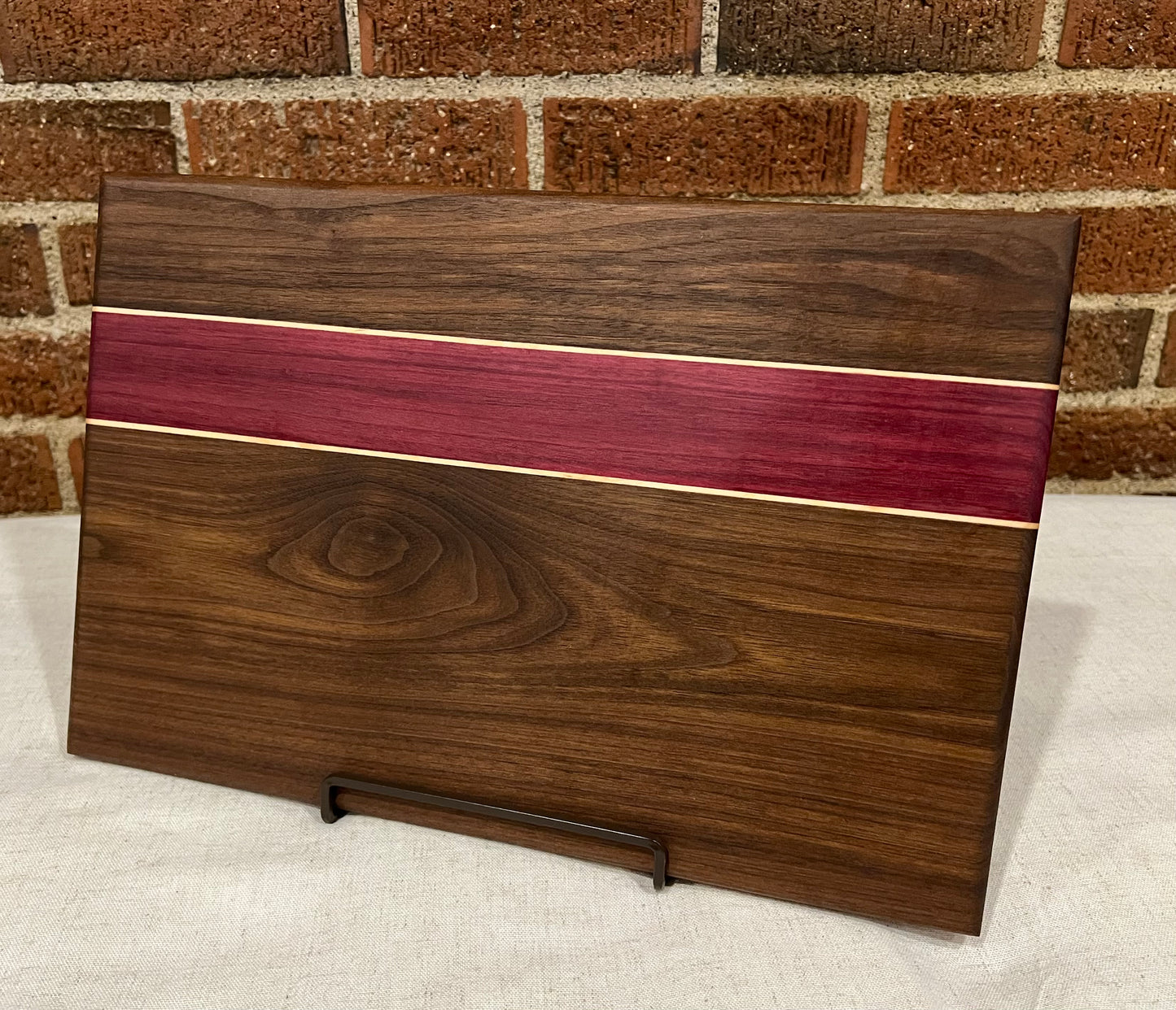 Walnut + Maple + Purpleheart Cutting Board