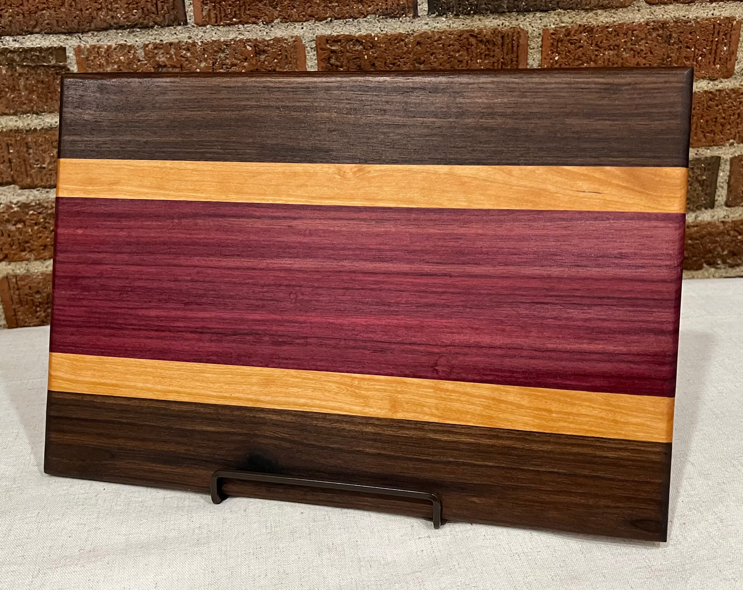 Walnut + Cherry + Purpleheart Cutting Board