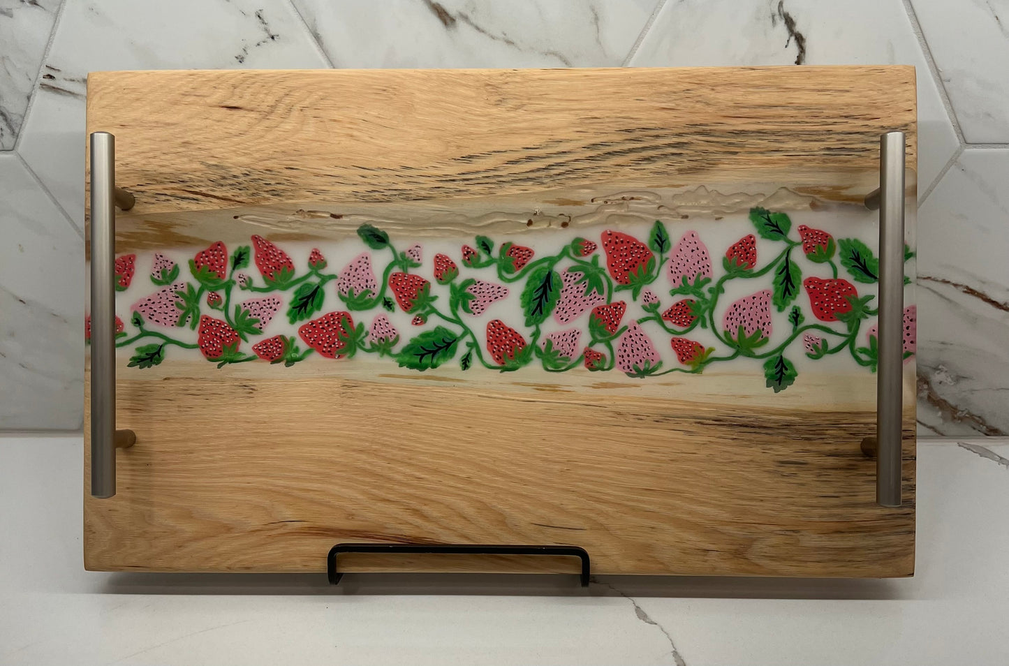 Hickory + Resin Serving Tray