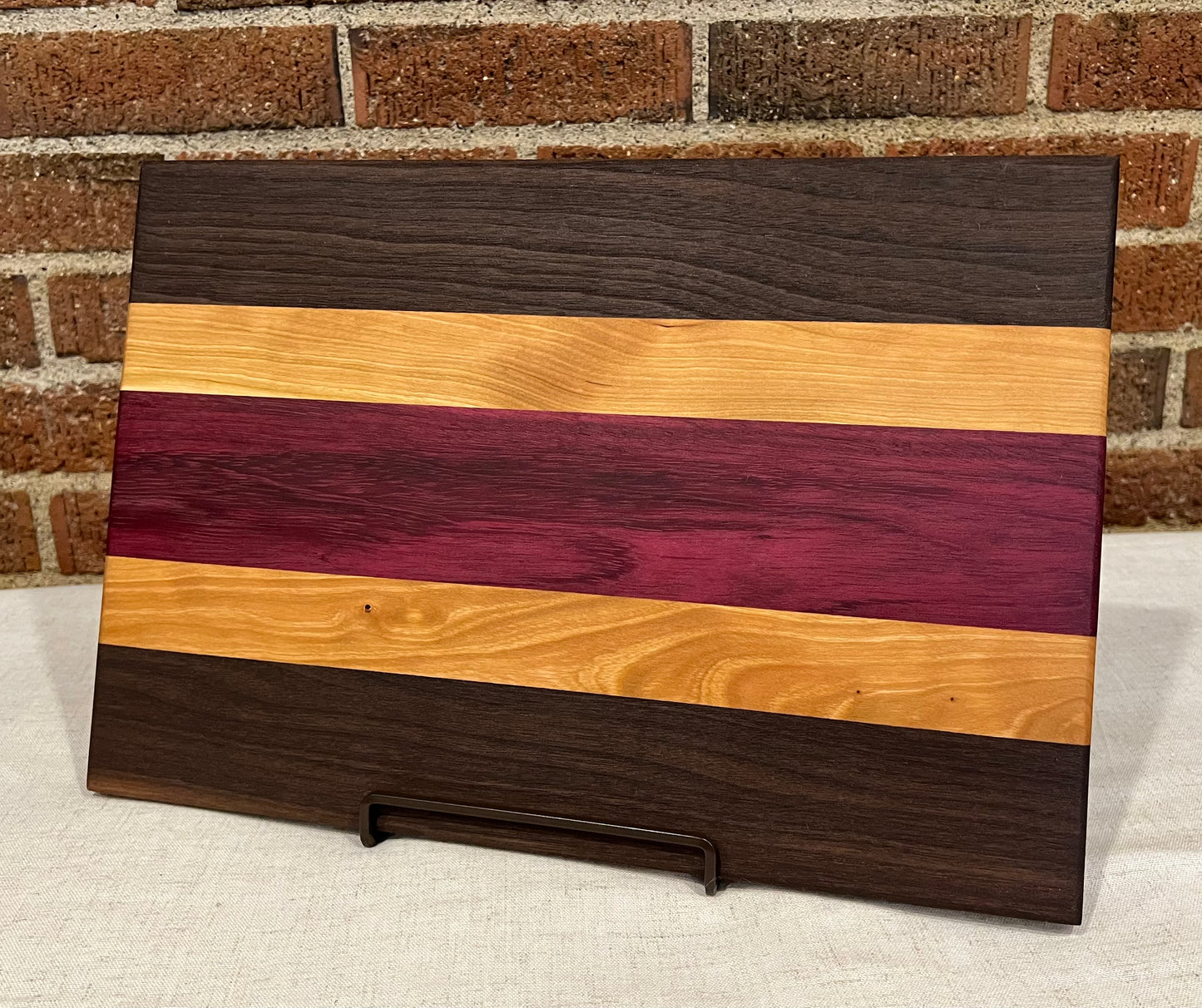 Walnut + Cherry + Purpleheart Cutting Board
