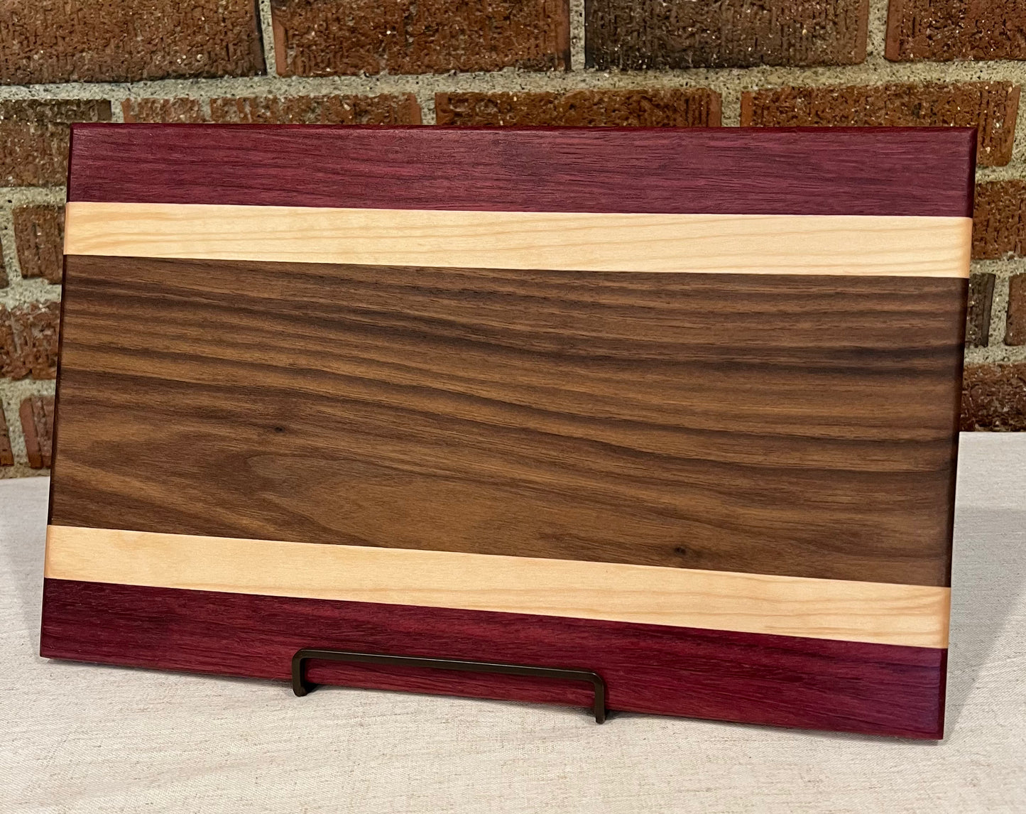 Walnut + Maple + Purpleheart Cutting Board