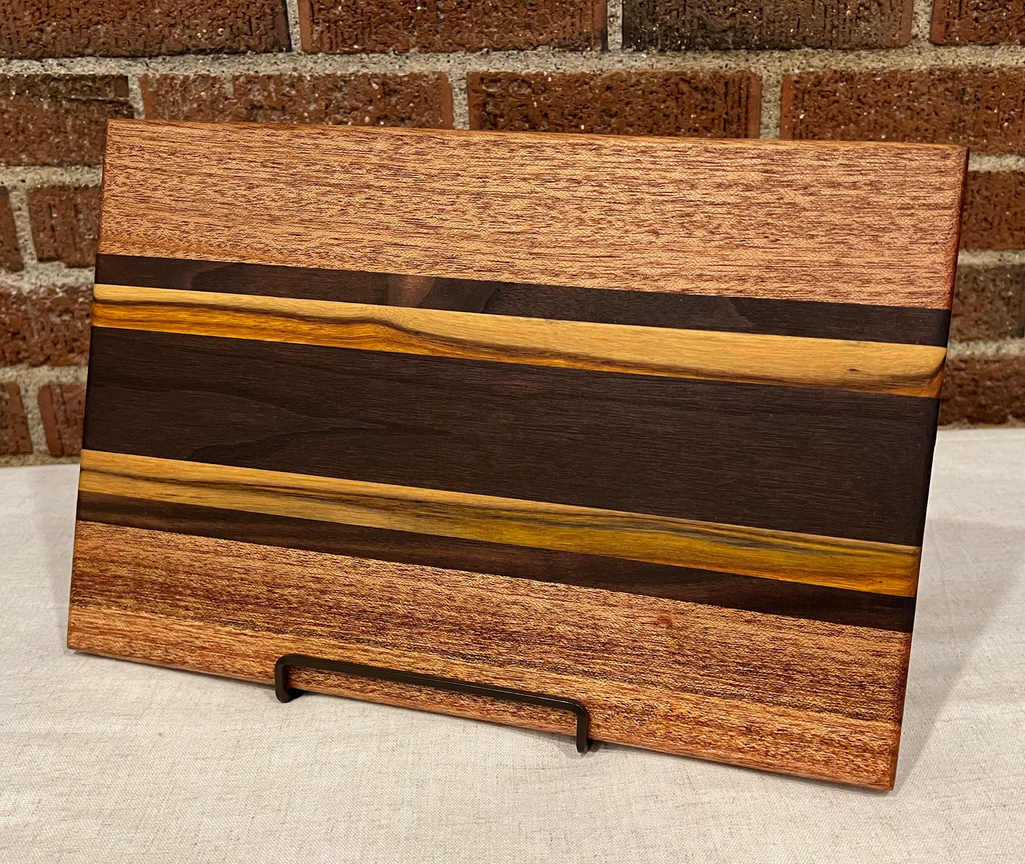 Sapele + Walnut + Canarywood Cutting Board