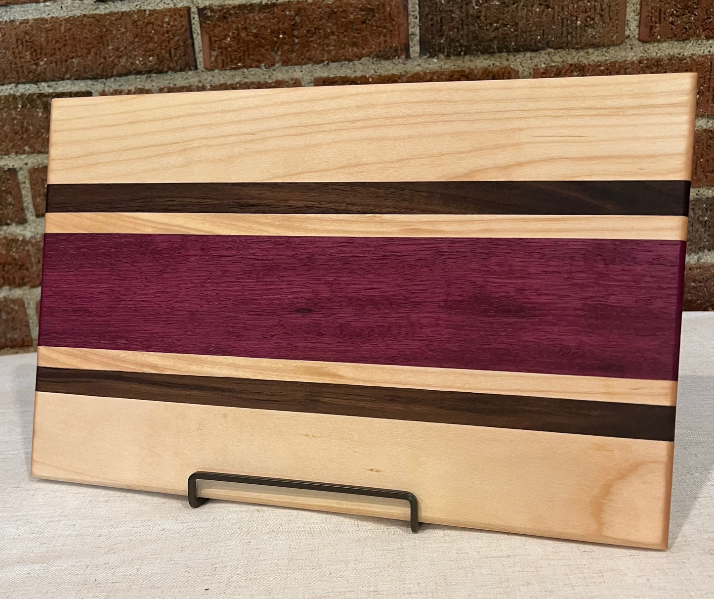 Maple + Walnut + Purpleheart Cutting Board