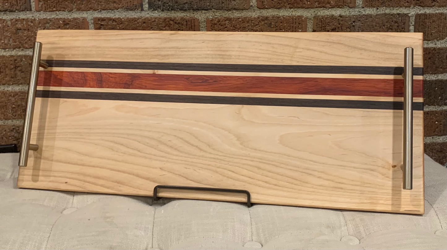 Maple + Walnut + Padauk Serving Tray