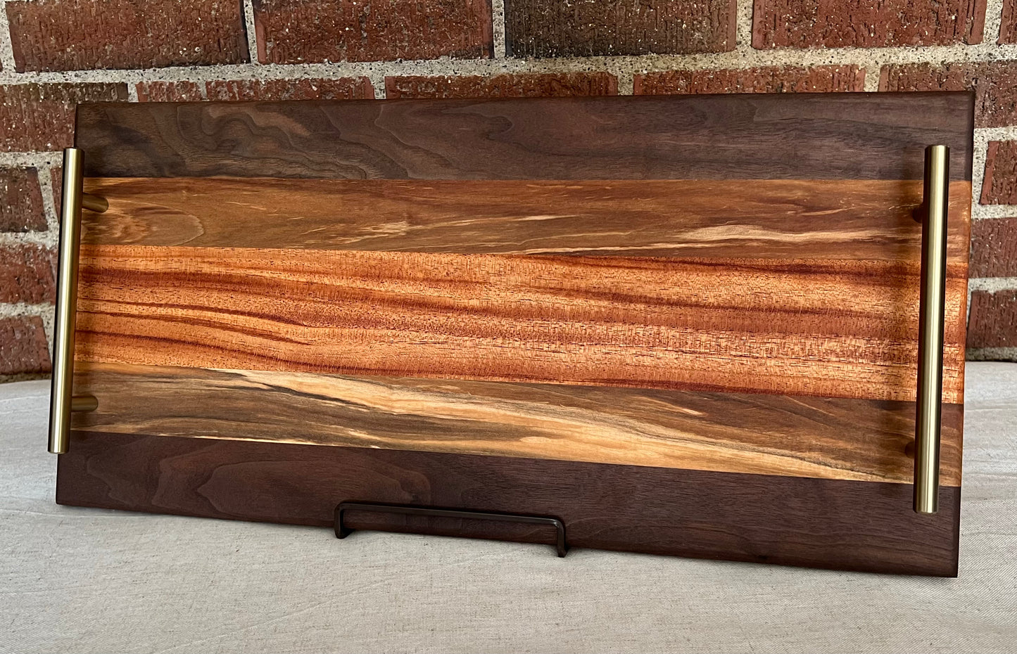 Walnut + Maple + African Mahogany Serving Tray