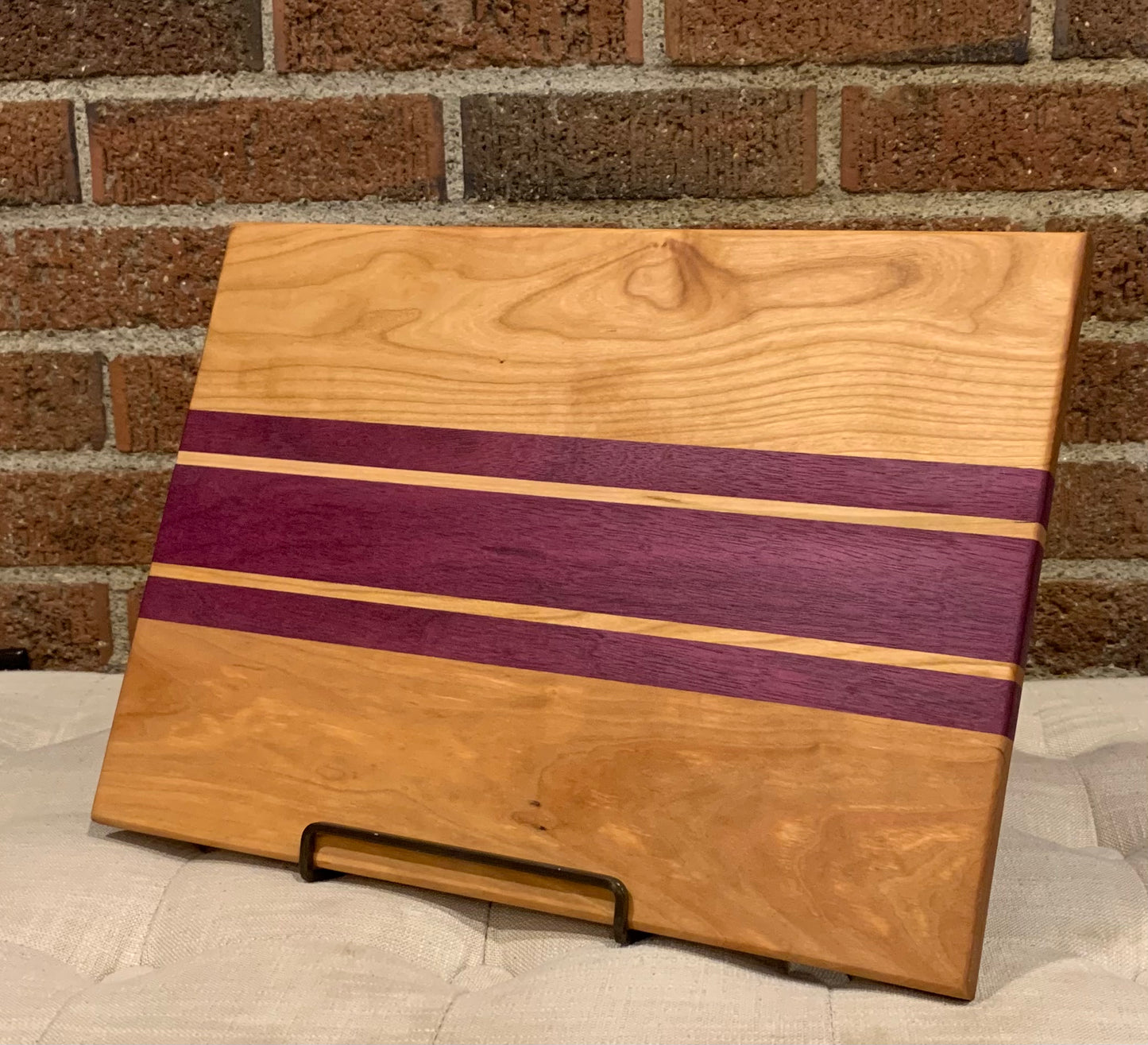 Cherry + Purple Heart Cutting Board