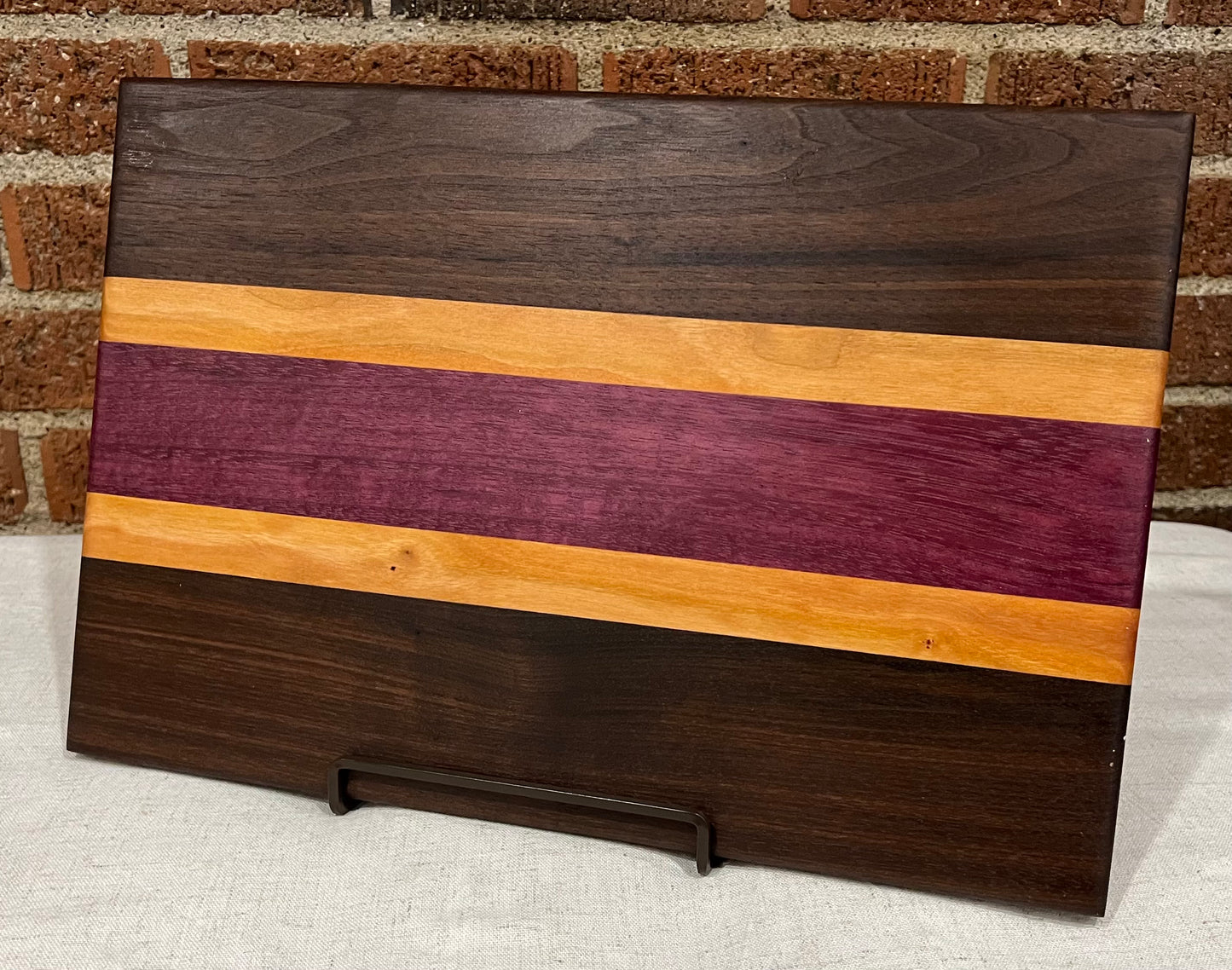 Walnut + Cherry + Purpleheart Cutting Board