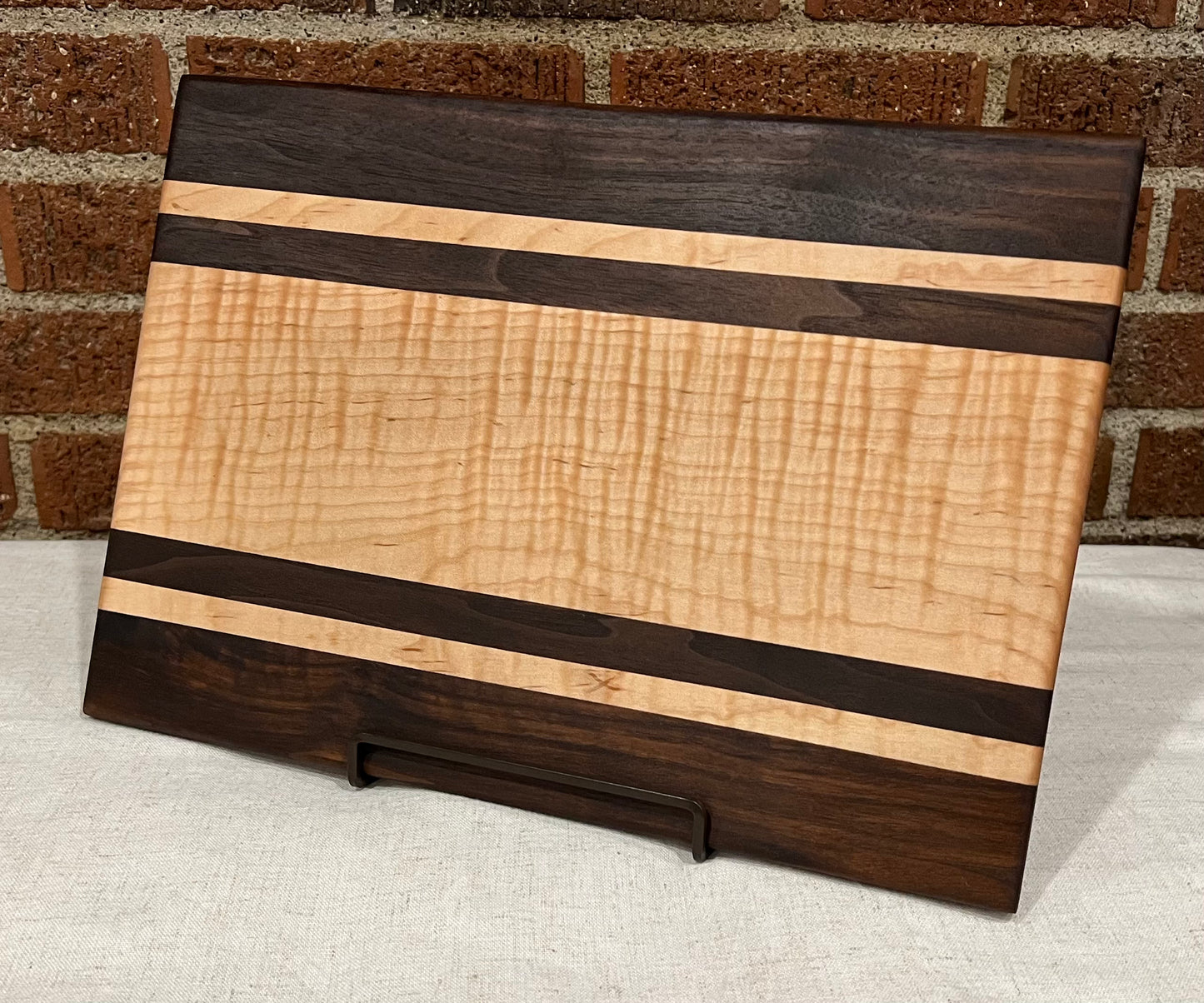 Curly Maple + Walnut Cutting Board