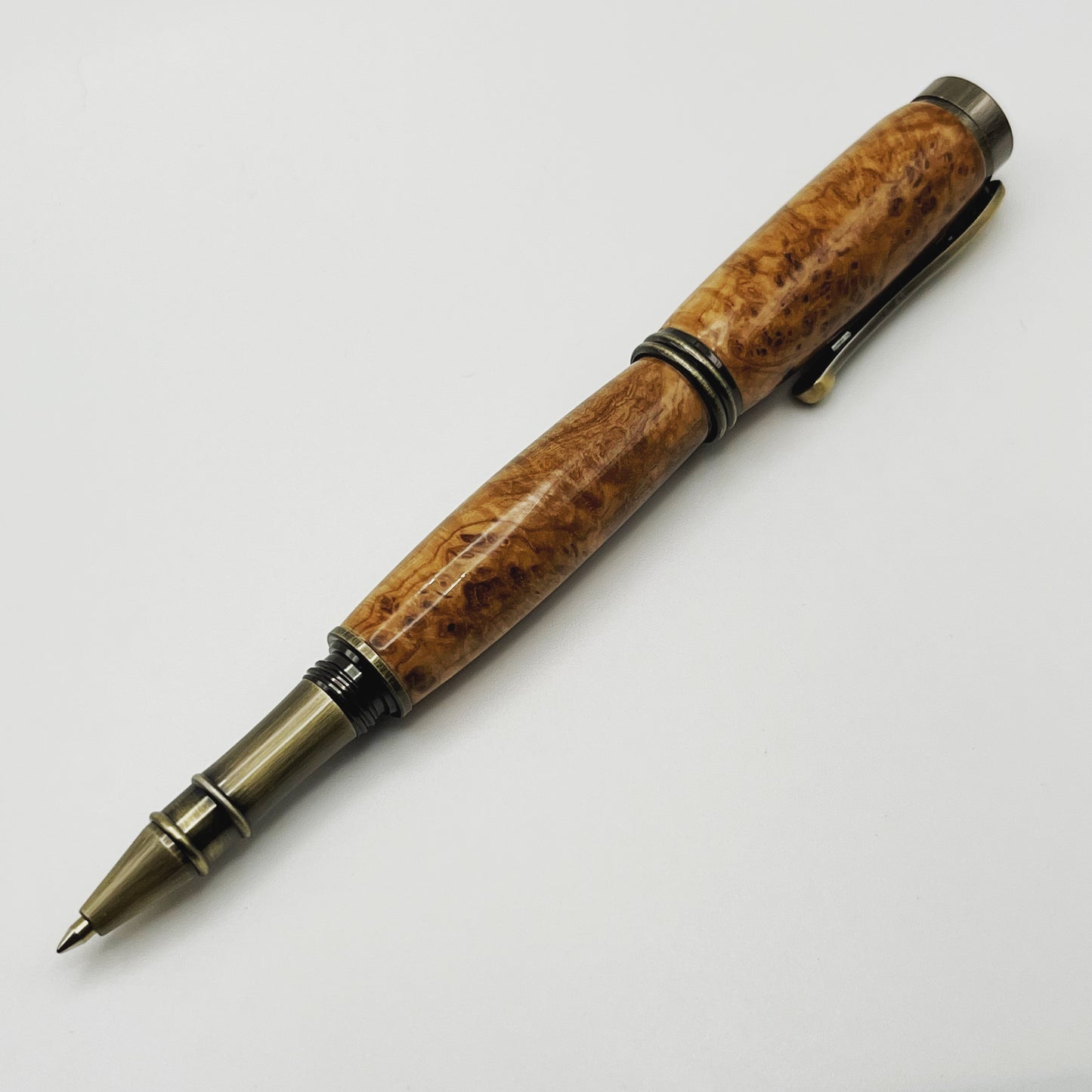 Black Ash Burl Retro Rollerball Pen