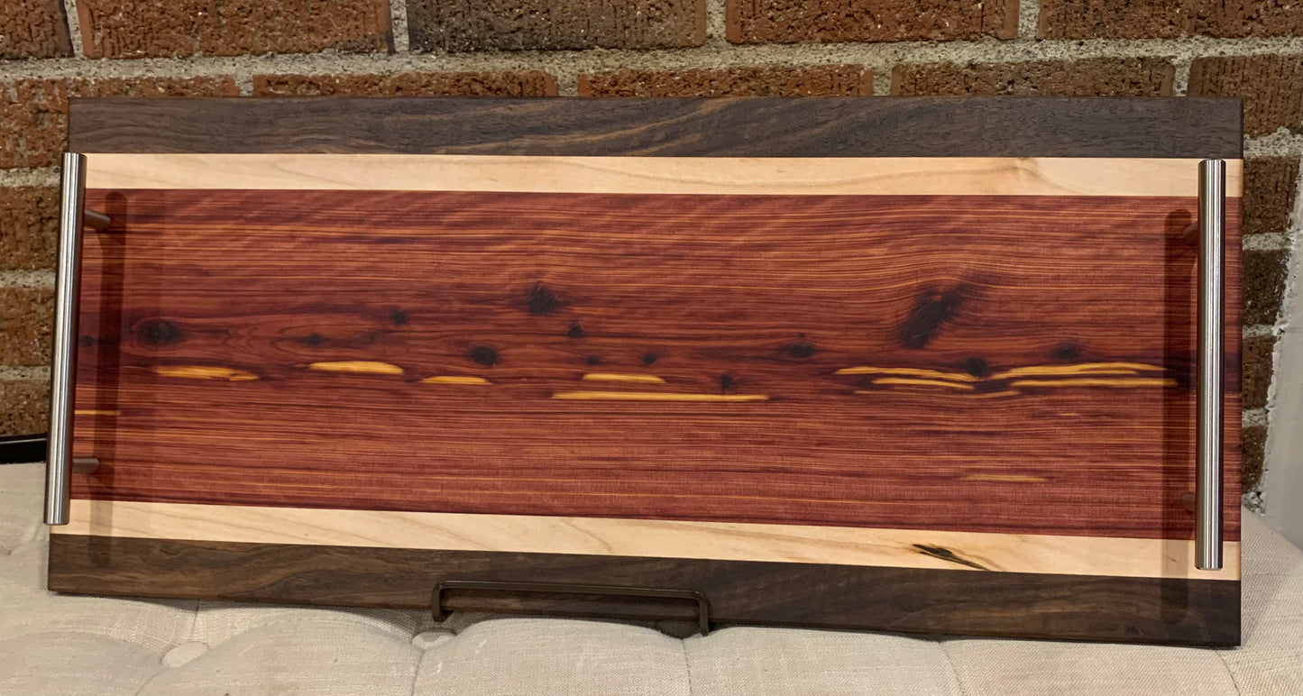 Walnut + Maple + Red Cedar Serving Tray