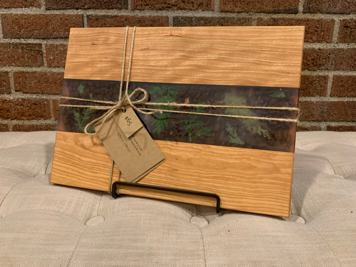 Cherry + Coffee Bean & Fern Resin Board