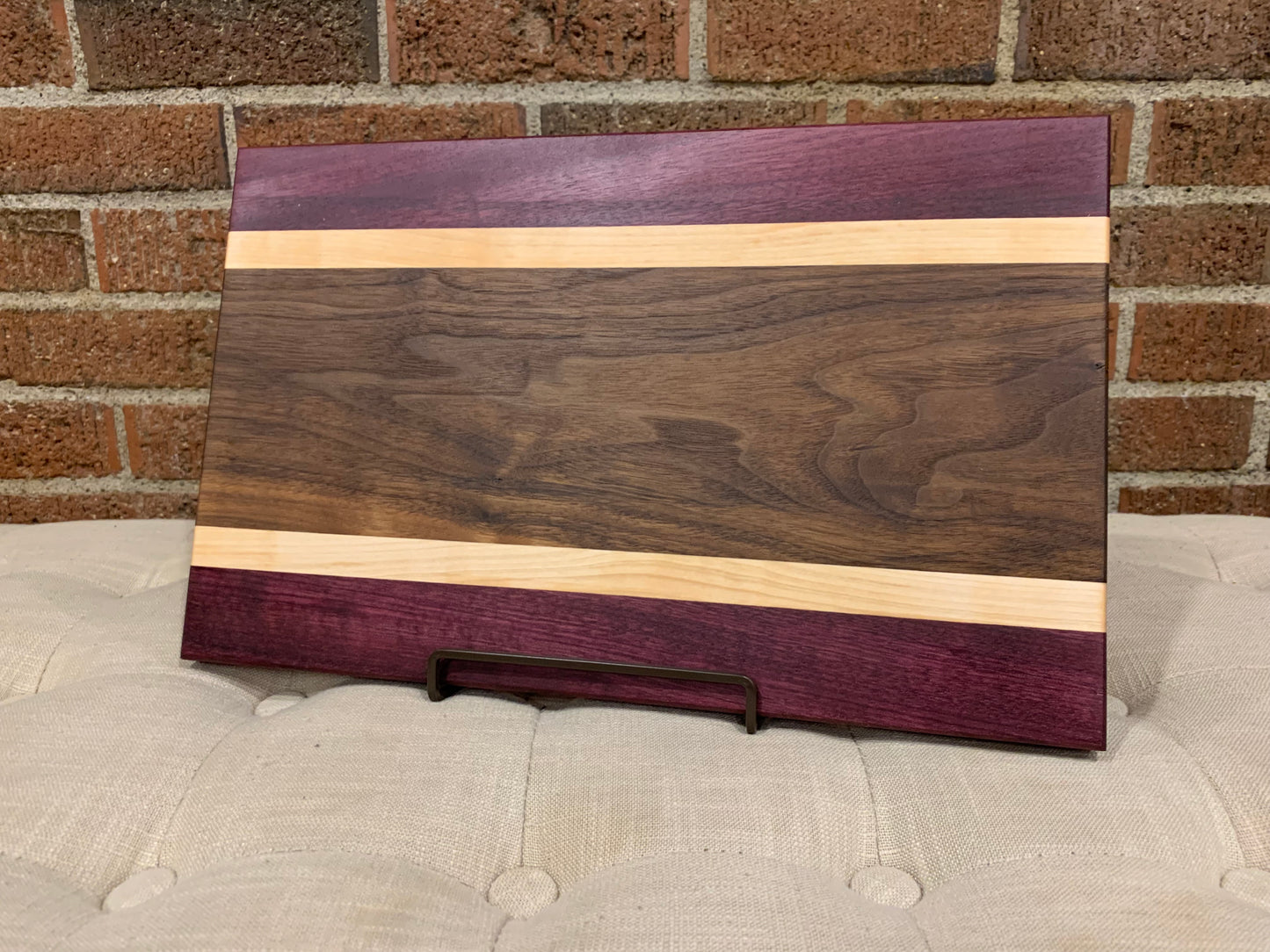 Purpleheart + Maple + Walnut Cutting Board