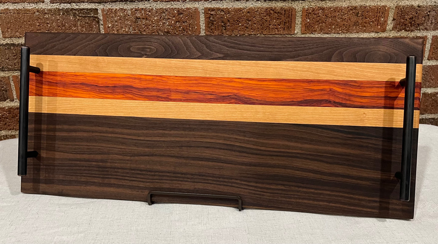 Walnut + Cherry + Padauk Serving Tray