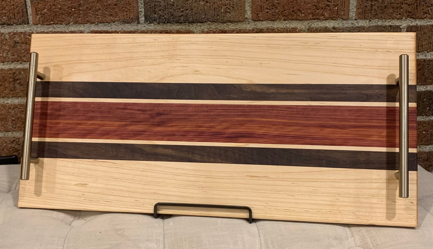 Maple + Walnut + Red Cedar Serving Tray