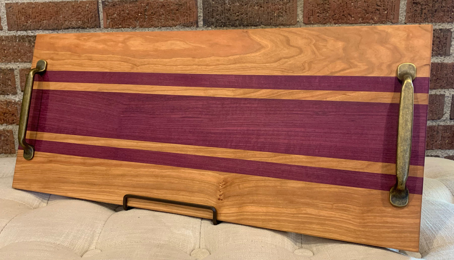 Purple Heart + Cherry Serving Tray