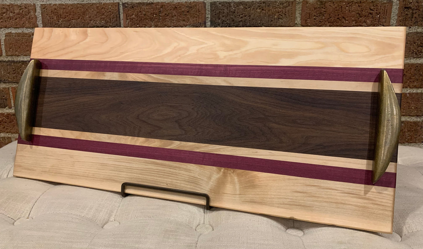 Walnut + Maple + Purpleheart Serving Tray