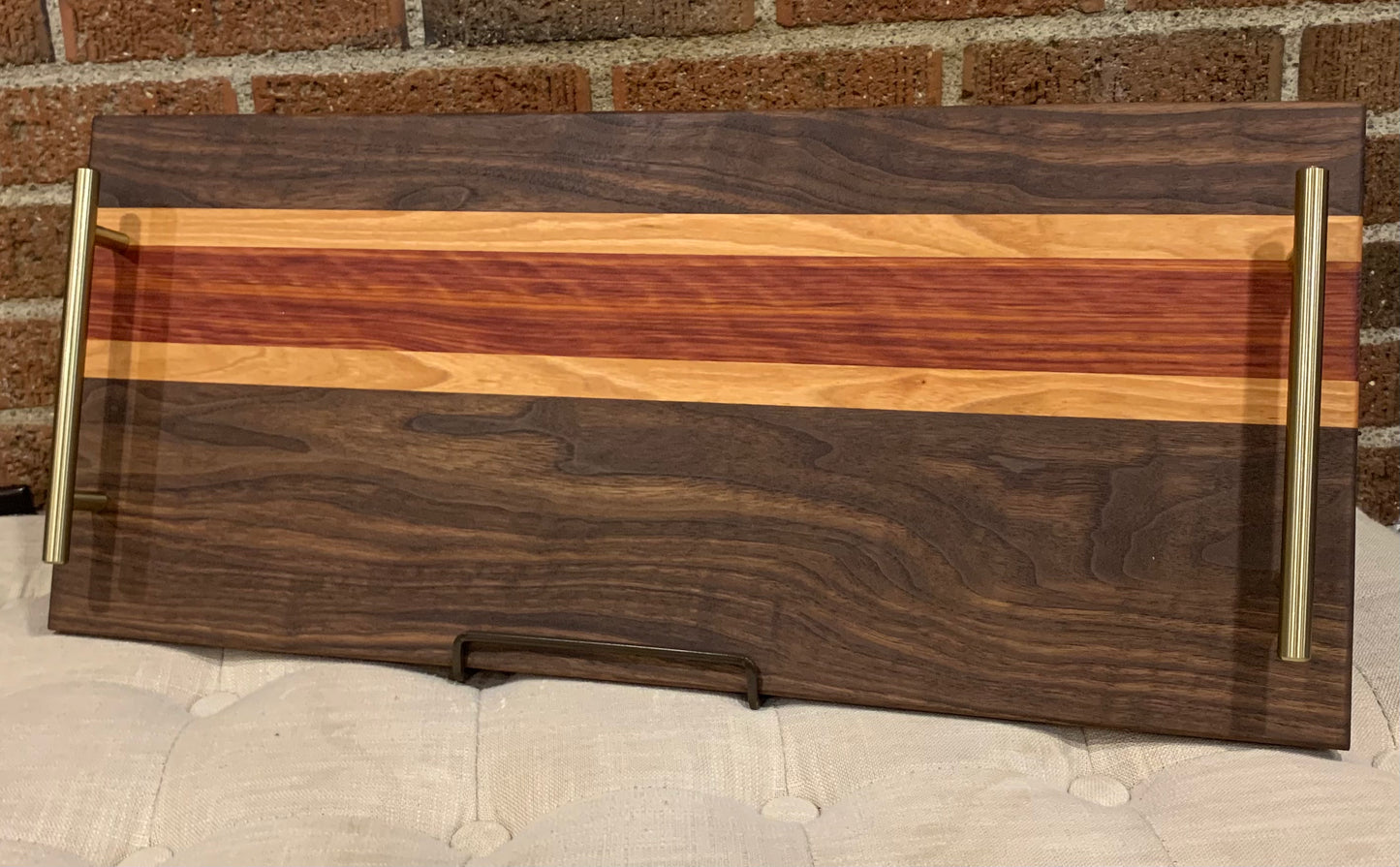 Walnut + Cherry + Padauk Serving Tray