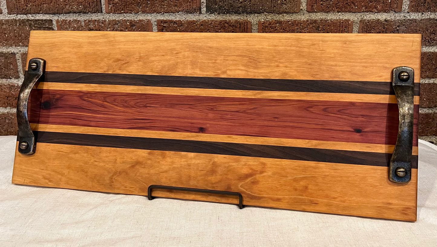 Cherry + Walnut + Red Cedar Serving Tray