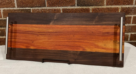 Walnut + Padauk Serving Tray