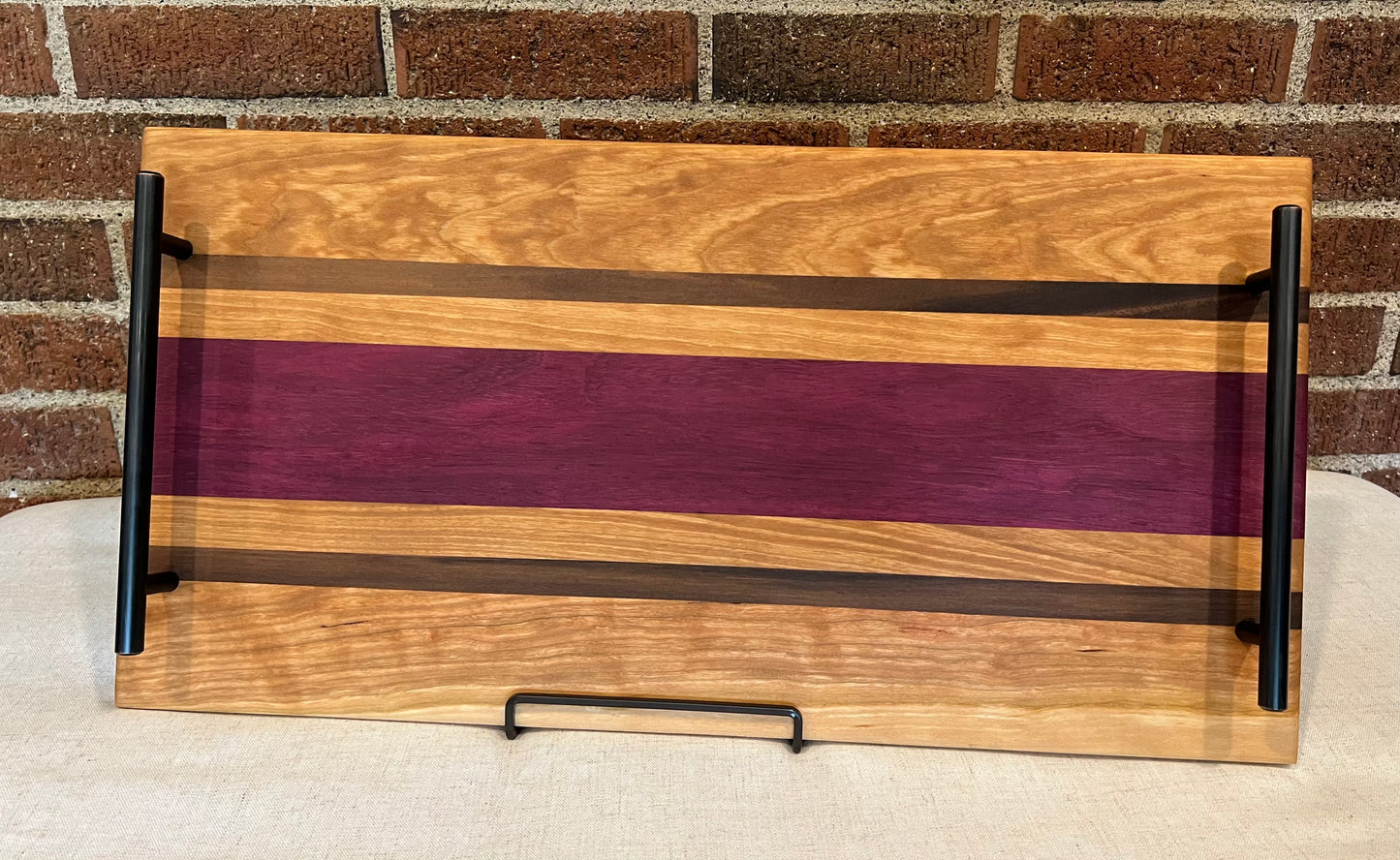 Cherry + Walnut + Purpleheart Serving Tray