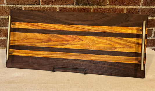 Walnut + Canarywood Serving Tray