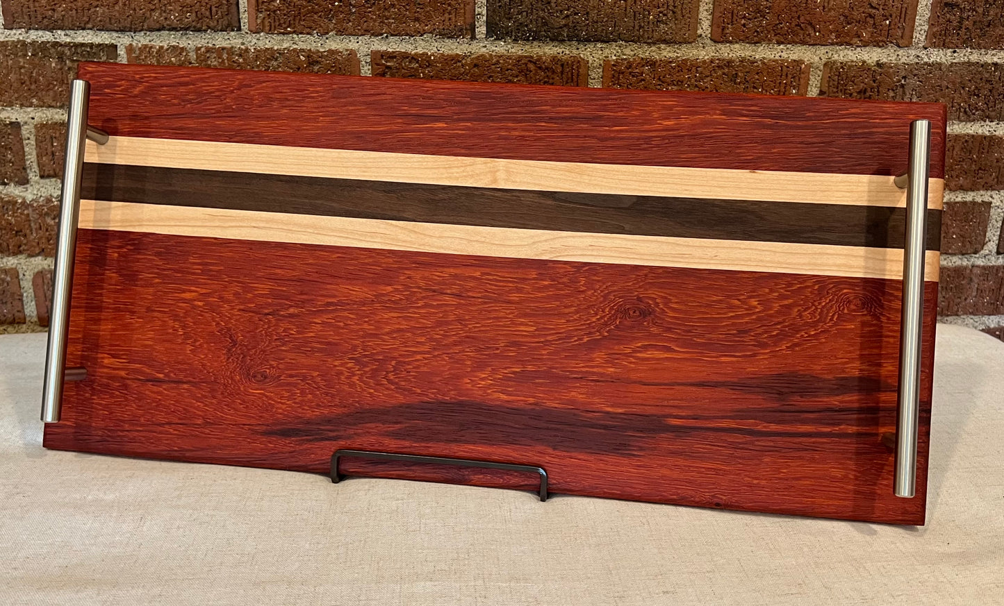 Padauk + Walnut + Maple Serving Tray