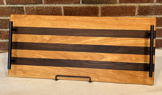 Walnut + Cherry Serving Tray