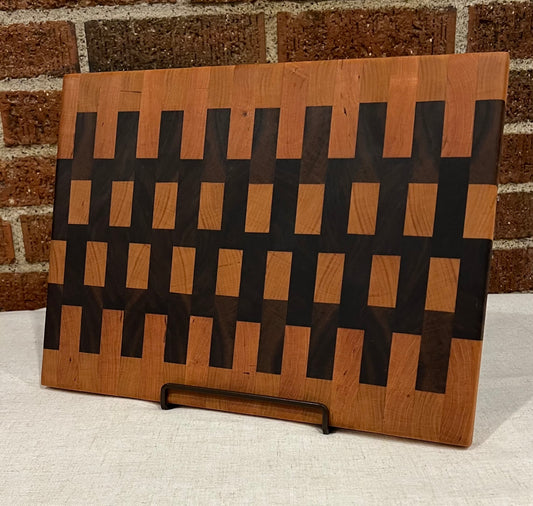 Walnut + Cherry End Grain Cutting Board