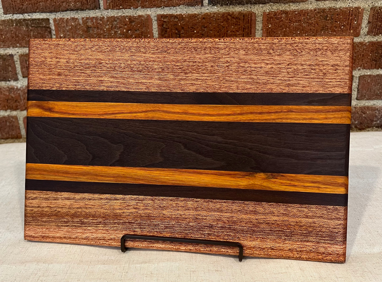 Sapele + Walnut + Canarywood Cutting Board