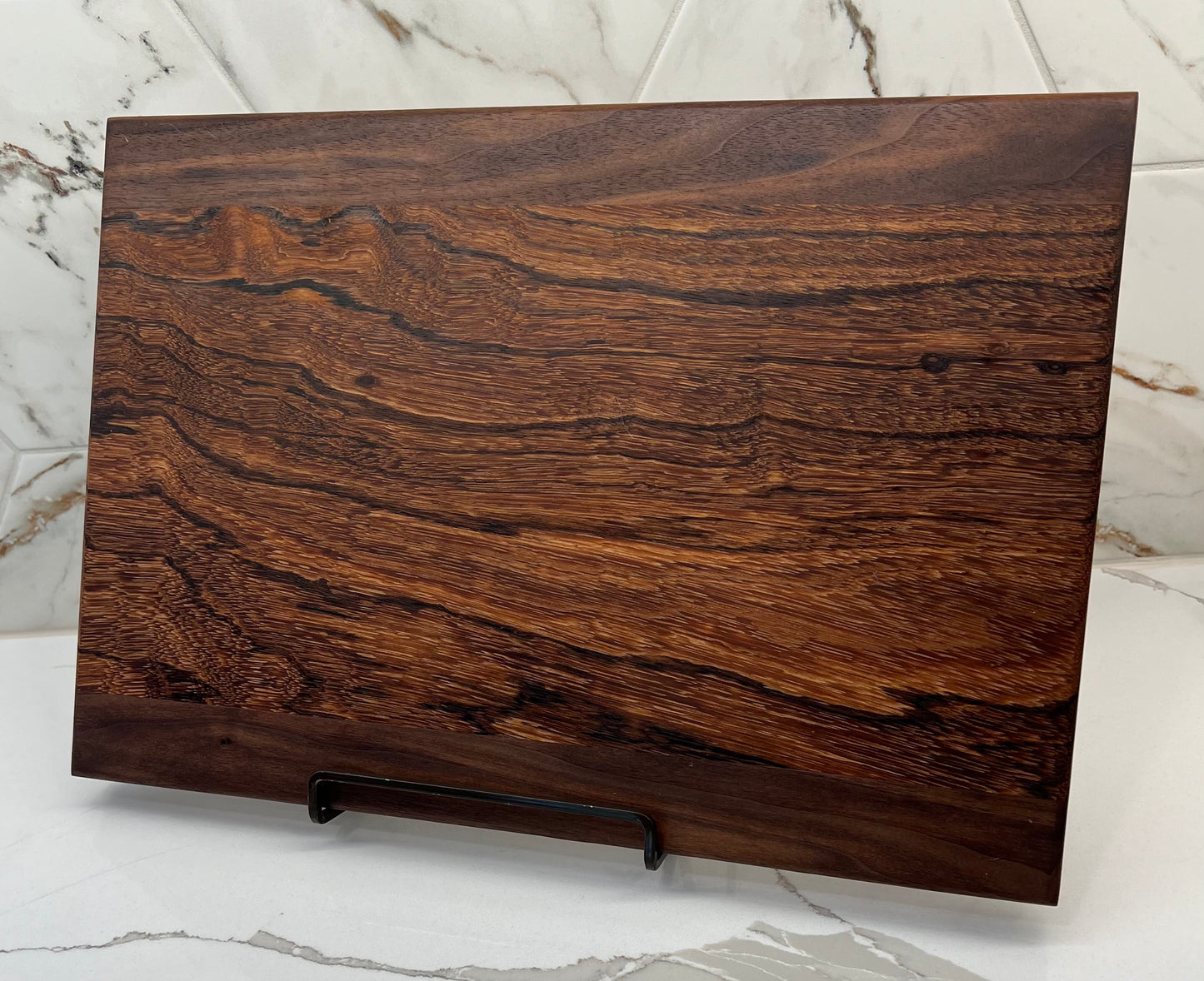 Walnut + Zebrawood Cutting Board