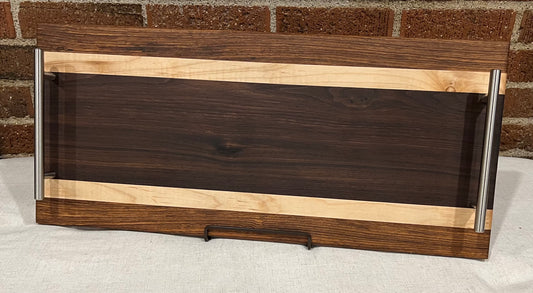 Zebrawood + Walnut + Maple Serving Tray