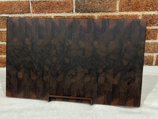 Walnut + Black Limba End Grain Cutting Board