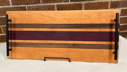 Cherry + Walnut + Purpleheart Serving Tray