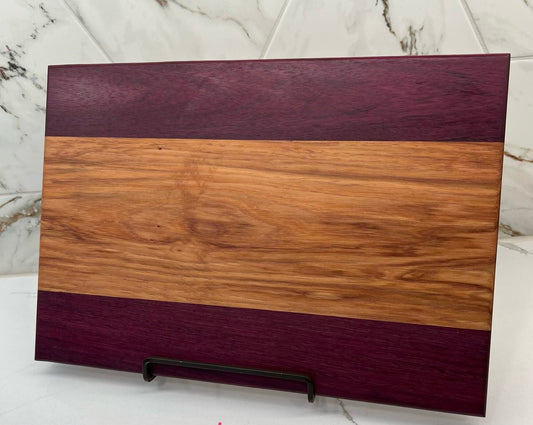 Purpleheart + Hickory Cutting Board