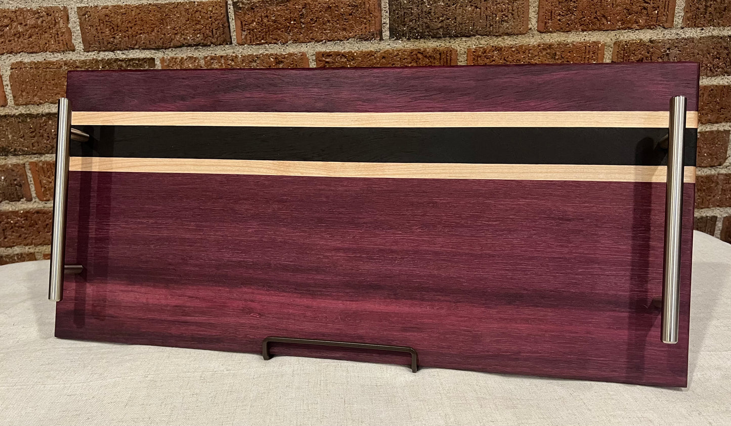 Purpleheart + Maple + Wenge Serving Tray