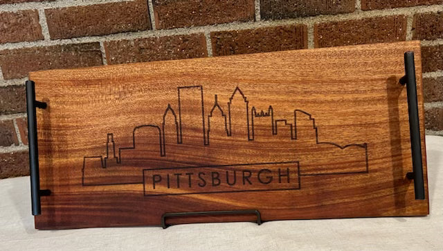 Sapele + PGH Skyline Serving Tray