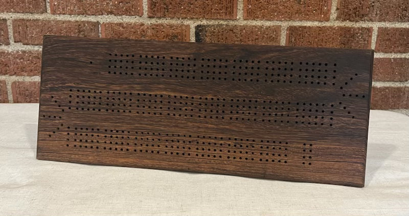 Zebrawood Cribbage Board