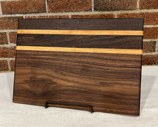 Walnut + Cherry + Zebrawood Cutting Board