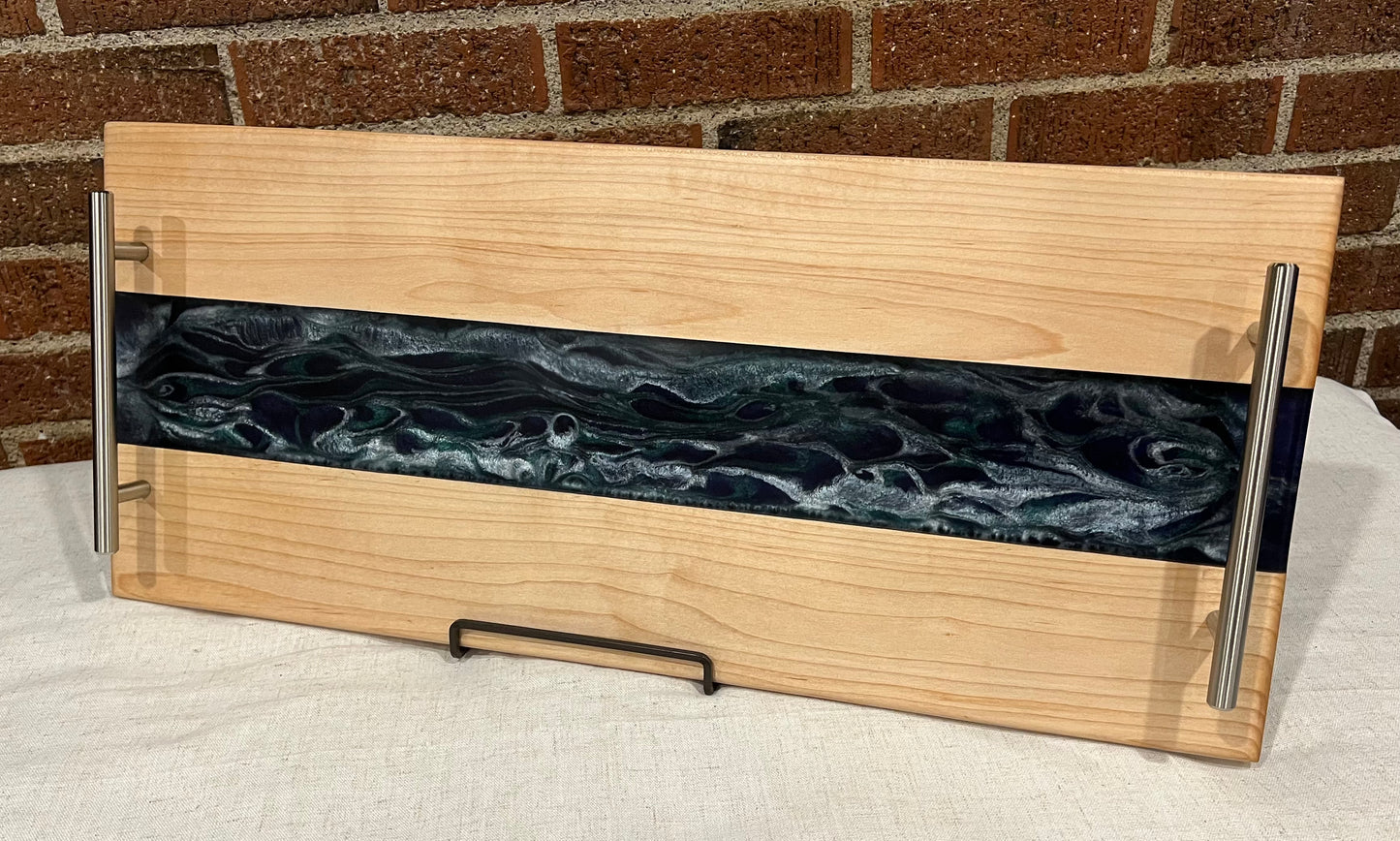 Maple + Resin Serving Tray