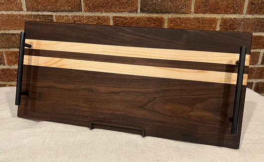 Maple + Walnut Serving Tray