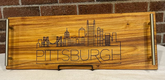 Canarywood + PGH Skyline Serving Tray