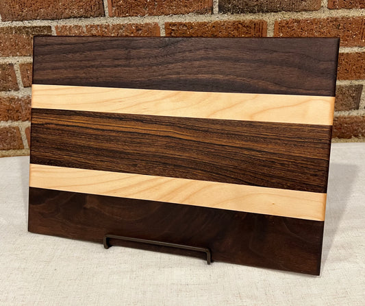 Walnut +Zebrawood + Maple Cutting Board