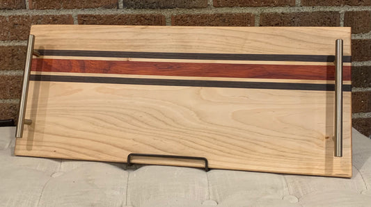 Maple + Walnut + Padauk Serving Tray