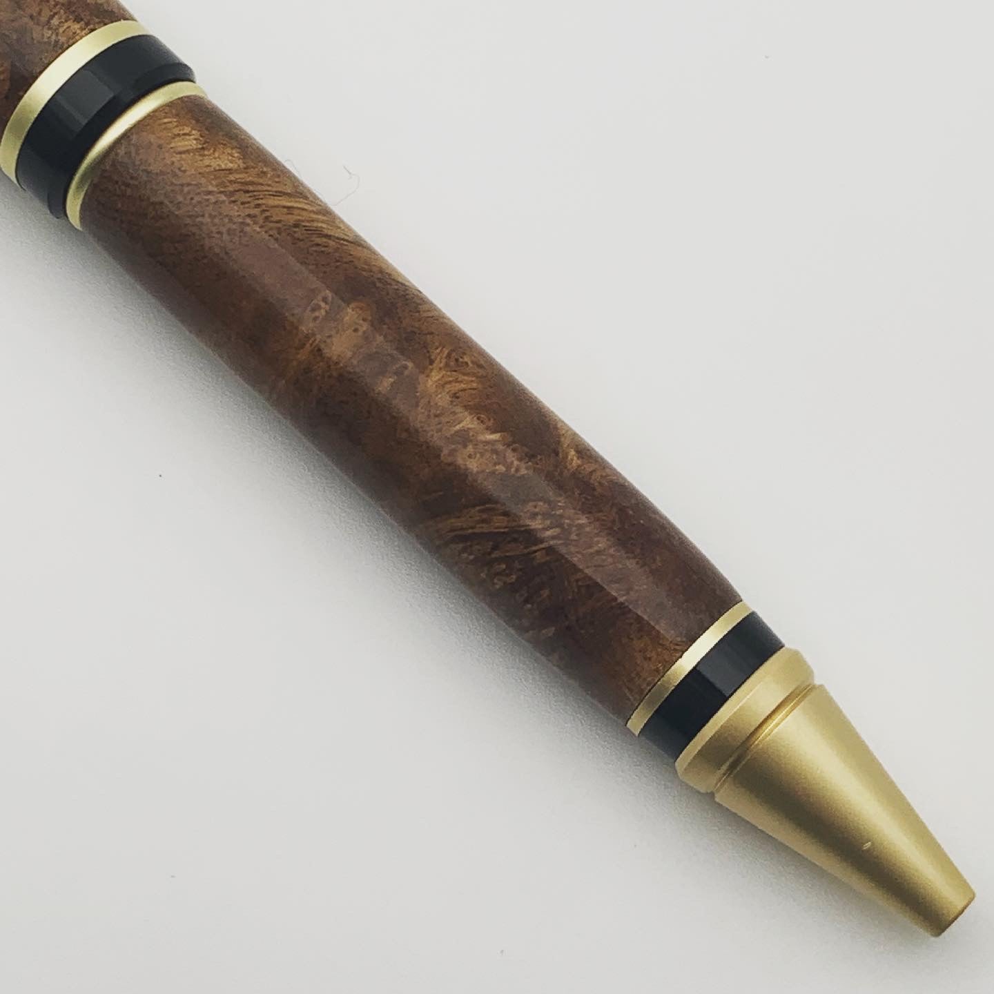 White Teak Burl Cigar Pen