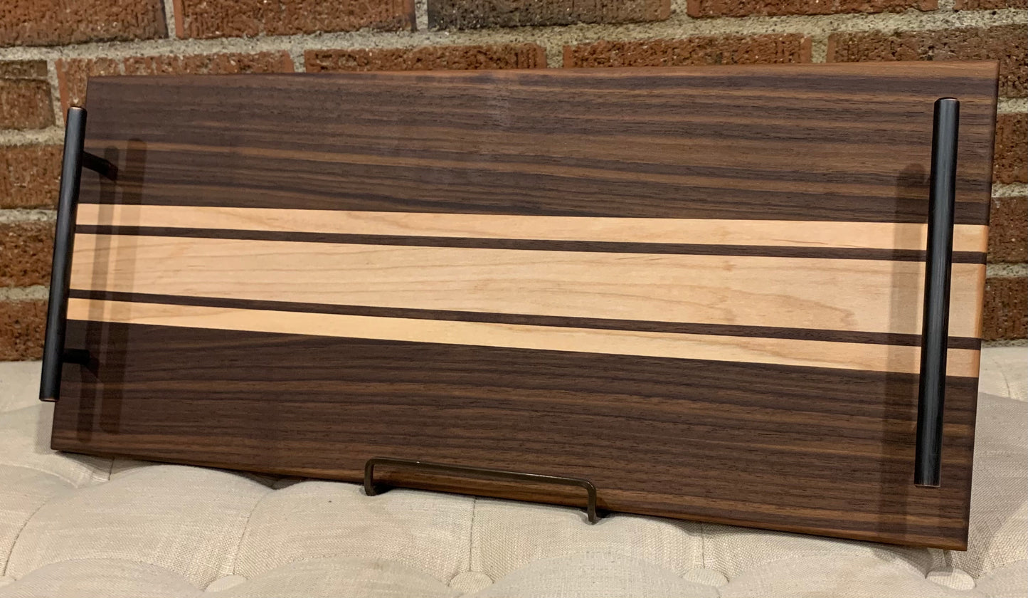 Walnut + Maple Serving Tray